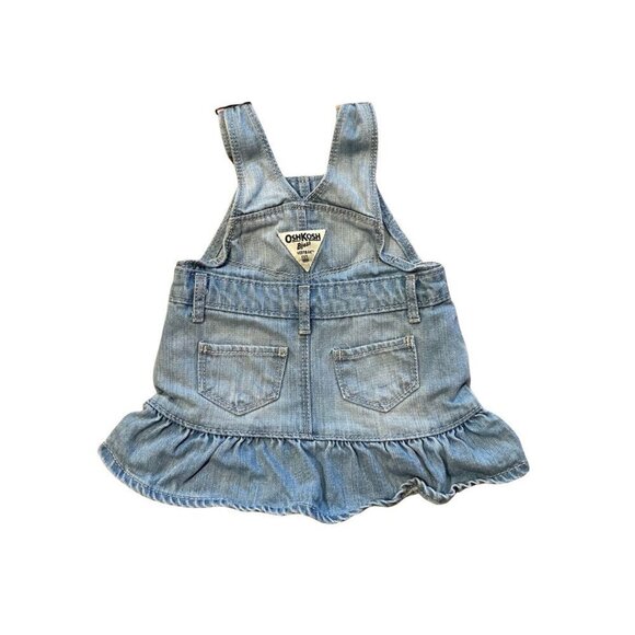Oshkosh B'gosh Light Denim Overall Dress - Size 6 months - Like New! - Picture 2 of 2